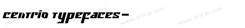 centrio typefaces字体转换